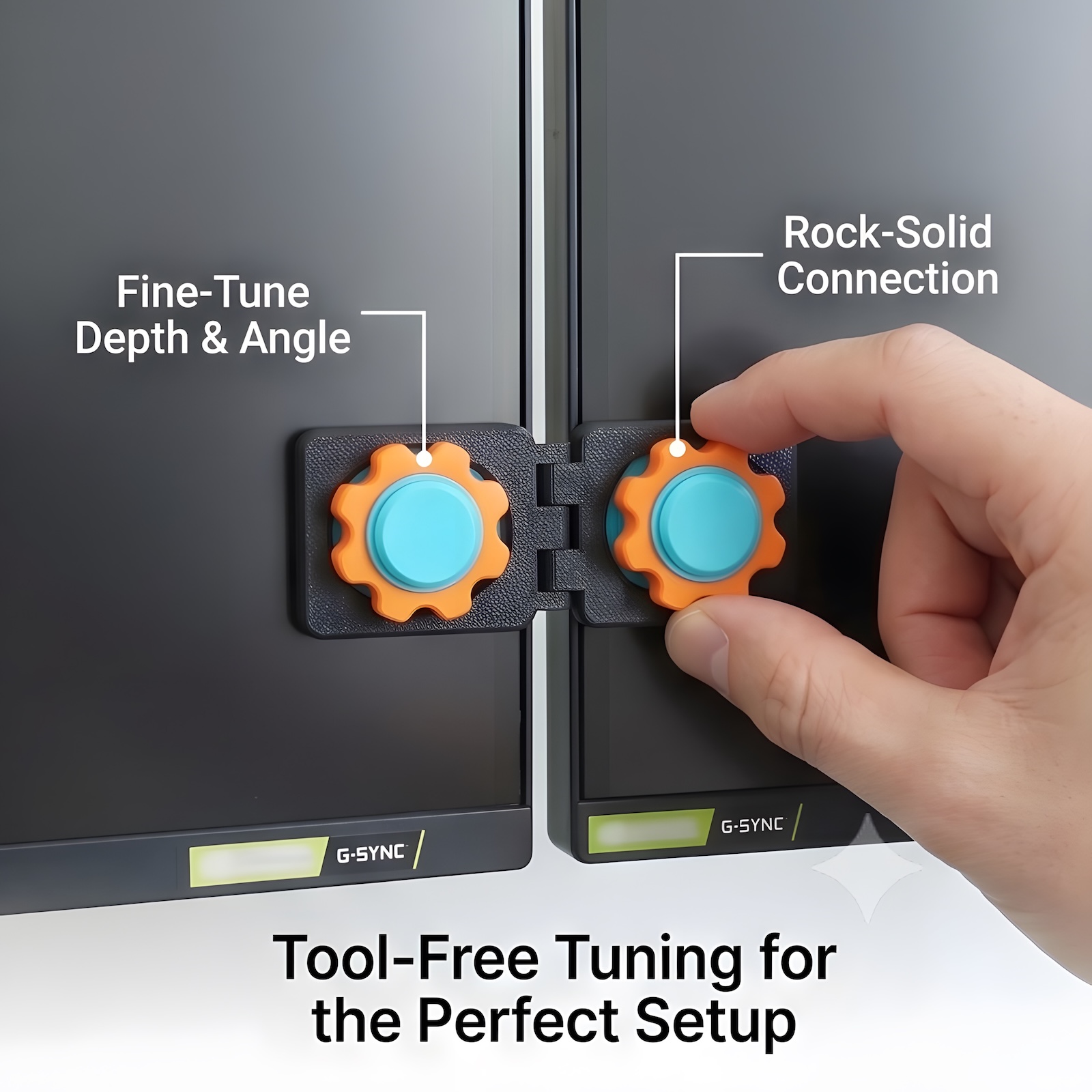 Screen Alignment Tool - Klip Penyelaras Monitor Ganda Universal Tanpa